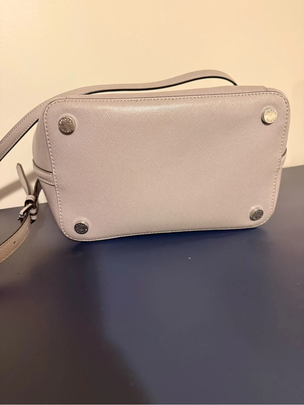 Michael Kors Ivory Leather Satchel with Detachable Strap